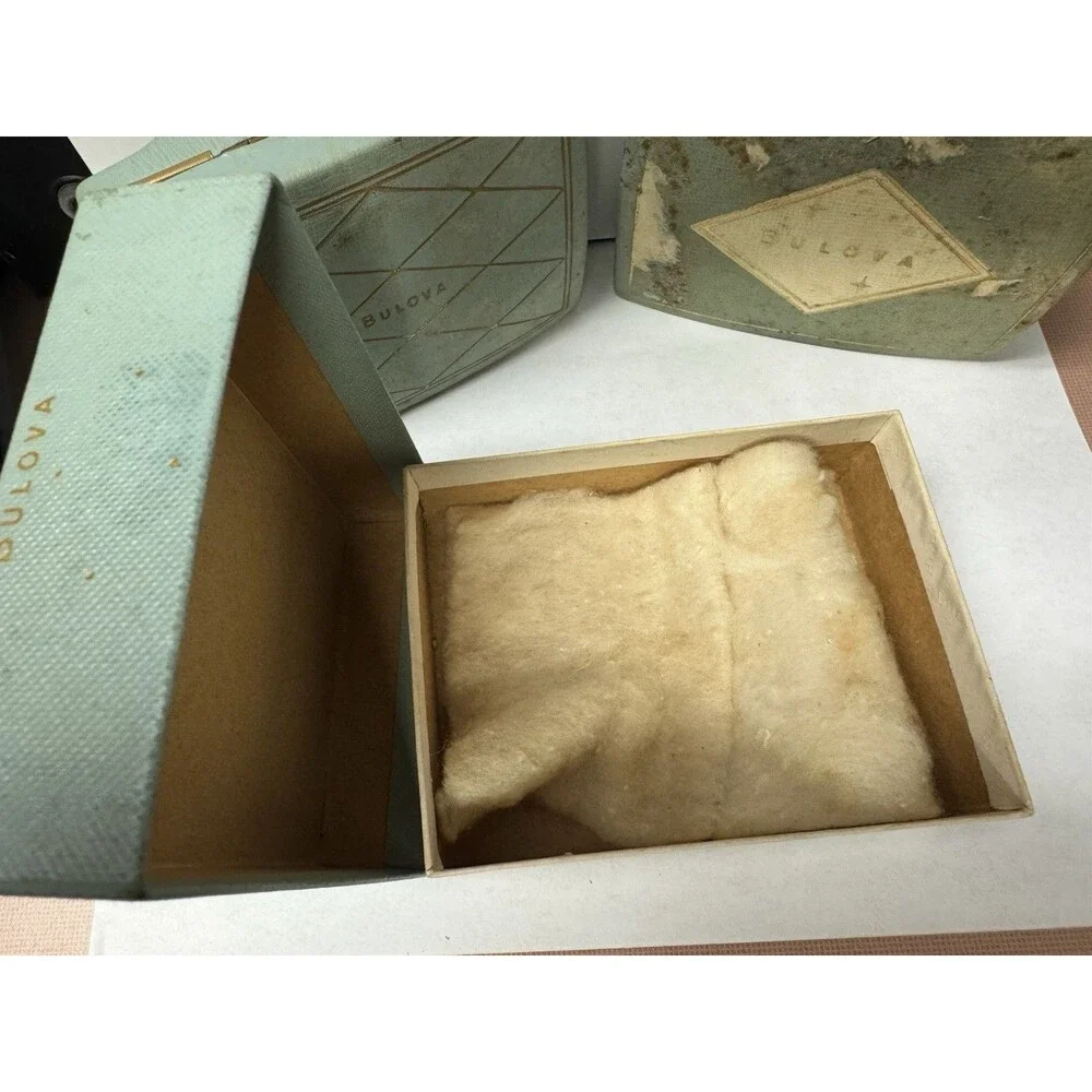 Lot of 3 Vintage Bulova Watch Boxes Empty Boxes